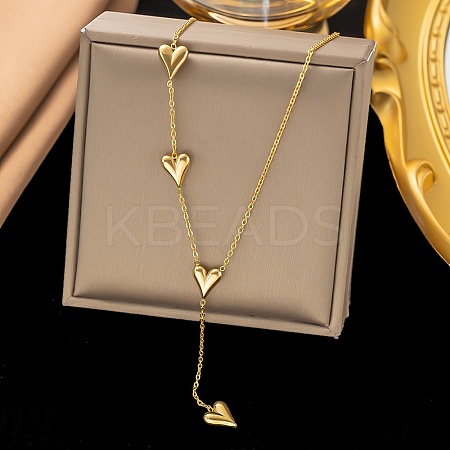304 Stainless Steel Pendant Necklaces LS-NJEW-P302-02G-1