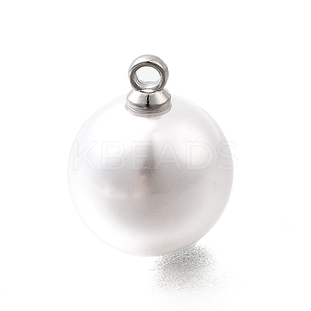 ABS Plastic Imitation Pearl Pendants FIND-H052-01G-04P-1