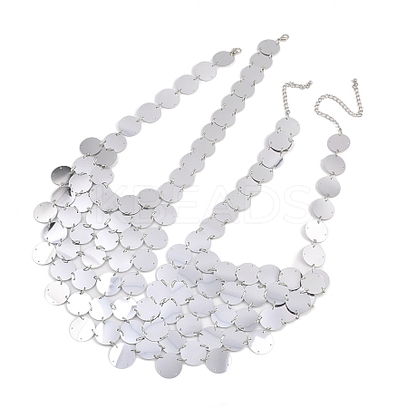 (Defective Closeout Sale: Scratched) Plastic Sequin Body Chain for Women AJEW-XCP0003-29-1