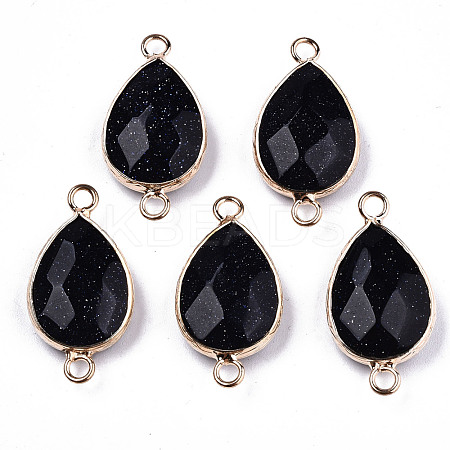 Synthetic Blue Goldstone Links Connectors G-T131-49A-1