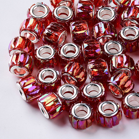 Transparent Resin European Beads X-RPDL-Q023-A-B04-1