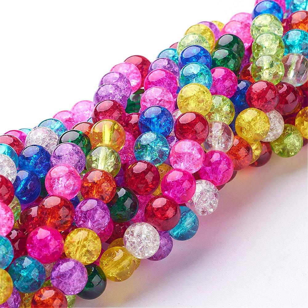 Wholesale Crackle Glass Beads Strands - KBeads.com