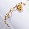 304 Stainless Steel Charm Bracelets STAS-D152-01G-2