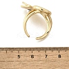 Brass Cuff Rings for Women RJEW-G347-09G-5