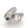 Tarnish Resistant 304 Stainless Steel Magnetic Clasps with Glue-in Ends LS-STAS-Q211-29A-3