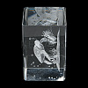 3D Laser Engraving Animal Glass Figurine DJEW-R013-01D-3