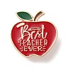 Teacher's Day Theme Rack Plating Light Gold Alloy Brooches X-JEWB-Z016-01KCG-06-1