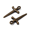 Tibetan Style Alloy Sword Pendants LS-X-TIBEP-929-AB-FF-2