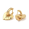 Brass Micro Pave Cubic Zirconia Dangle Hoop Earrings EJEW-P252-05G-2