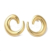 Left and Right Vortex 304 Stainless Steel Stud Earrings for Women EJEW-I303-01G-1