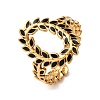 304 Stainless Steel Enamel Cuff Rings for Women RJEW-F194-02G-2