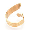 304 Stainless Steel Cuff Open Rings for Women RJEW-N054-01G-4