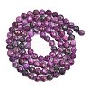 Heated Natural Sugilite Beads Strands G-B193-B04-4mm-3