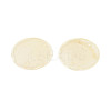 Spray Painted Natural Capiz Shell Disc Links Connector Charms SSHEL-T017-32H-2