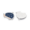 Rack Plating Alloy Enamel Hedgehog Pendants ENAM-T024-79A-P-2