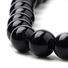 Natural Black Onyx Beads Strands X-G-S259-19-6mm-3