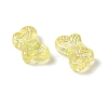 UV Plating Transparent Acrylic Beads OACR-G036-14A-2