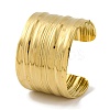Ion Plating(IP)  304 Stainless Steel Cuff Bangles for Women BJEW-D050-01G-1