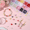 150Pcs 15 Colors Handmade Lampwork Bead Caps LAMP-PA0001-22-4