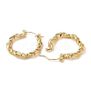 Ion Plating(IP) 304 Stainless Steel Hoop Earrings EJEW-Z022-06G-2