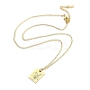 Birthday Flower 304 Stainless Steel Pendant Nacklaces For Women STAS-S124-03G-02-2
