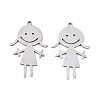 201 Stainless Steel Pendants STAS-I364-11P-1