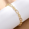 Brass Figaro Chain Bracelets for Women Men BJEW-K273-03G-2