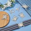 6Sets Zinc Alloy Side Release Buckles FIND-BC0013-98B-5