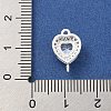 Brass Pave Cubic Zirconia Connector Charms KK-Z072-06S-02-3