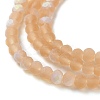Imitation Jade Glass Beads Strands EGLA-A034-T2mm-MB23-4