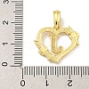 Heart Brass Pendants KK-I714-04G-J-3