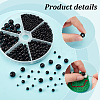 1070Pcs 6 Styles ABS Plastic Imitation Pearl Beads KY-PH0001-44-4