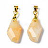 Natural Topaz Jade Pendants G-Q998-008G-2