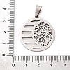201 Stainless Steel Pendants STAS-V013-08P-3