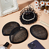 4Pcs Linen Teardrop Fascinator Hat Base for Millinery AJEW-FG0004-54B-5