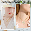 8Pcs Brass Micro Pave Cubic Zirconia Pendants KK-BBC0020-49-4