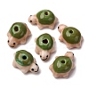 Handmade Bright Glazed Porcelain Beads PORC-CJC0009-03B-1