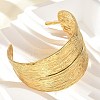 304 Stainless Steel Cuff Bangles for Women BJEW-Z096-02G-2