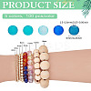 5 Colors Transparent Glass Beads Sets FGLA-PH0001-11A-01-2