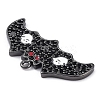 Rack Plating Brass Cubic Zirconia Pendants KK-D031-09B-01-3