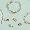 6Pcs 2 Style Brass Watch Band Clasps KK-SC0006-73-6