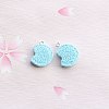 Opaque Resin Glitter Imitation Food Pendants FS-WG69156-02-1