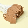 100Pcs Kraft Paper Tags AJEW-FS0001-14-3