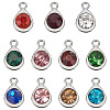 20Pcs Faceted Glass Charms RGLA-TADJ0001-01K-8