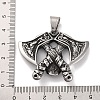 Viking 304 Stainless Steel Pendants STAS-U021-08AS-3