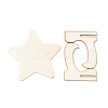 Star Wooden Mini Chalkboard Signs AJEW-M035-08-2