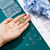 28Pcs 2 Colors 201 Stainless Steel Clip-on Earring Settings STAS-DC0016-90-3