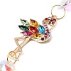 Alloy Rhinestones & Glass Charm Suncatchers HJEW-E013-01G-C-3