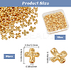 80Pcs Alloy Beads TIBEB-SP0001-14G-2