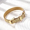 304 Stainless Steel Watch Band Bracelets BJEW-L714-01G-2